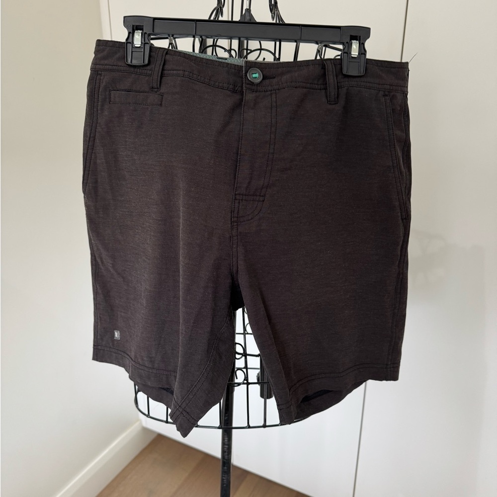 Linksoul Black Flat Front Shorts Casual Style